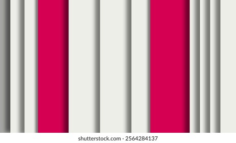 Vertical White Stripes Enhanced by Neighboring Tones - With a Combination of Layered Bright Red Layers