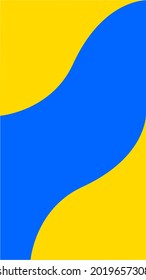Diseño vertical de afiches azules amarillos. Vector Eps 10.