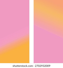Fondos de gradiente rosa amarillo Vertical para teléfonos inteligentes . Vector 