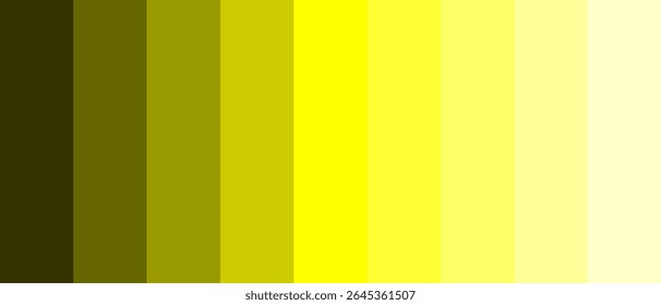 Fundo gradiente verde-amarelo vertical apresentando uma gama de matizes terrosos, desde azeitona escura até creme de luz. Ideal para telas de fundo de design naturais ou referência de cor