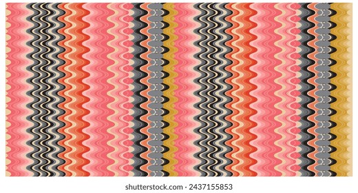 Vertical zig zag line print placement. Vector geometric seamless pattern. Hand drawn minimal abstract shapes. Fashionable contemporary print design. Abstract art nature background vector print.