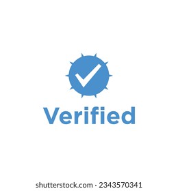 Vertified logo symbols design simple