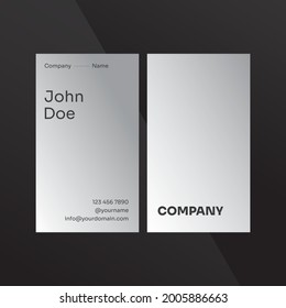 Vertikal Layout. Simple and Elegant Business Card Design Template