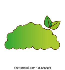 very abstract brain eco friendly related icons image vector illustration design 