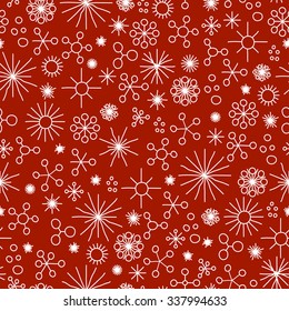 very abstract seamless snow fall background colored with white stars