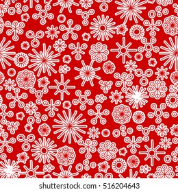 very abstract seamless snow fall background colored with white stars