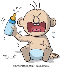Very angry baby
