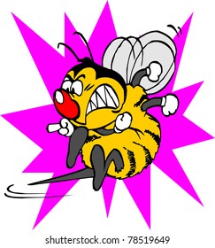 very angry bee