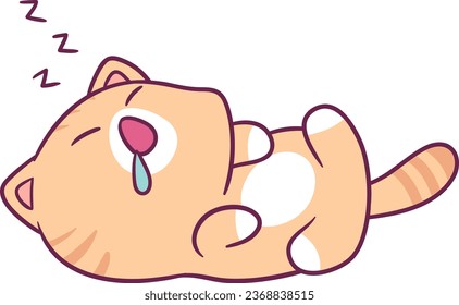 very attractive cute cat illustrations, with a cute and kawai style, suitable for children's merchandising