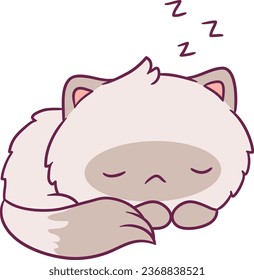 very attractive cute cat illustrations, with a cute and kawai style, suitable for children's merchandising
