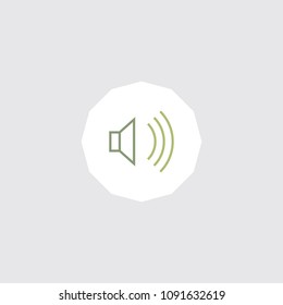 Very Attractive Editable Colored Line Volume icon. Eps-10.