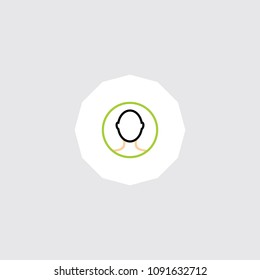 Very Attractive Editable Colored Line User icon. Eps-10.