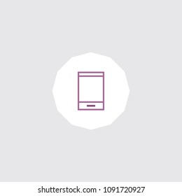 Very Attractive Editable Colored Line Mobile phone  icon. Eps-10.