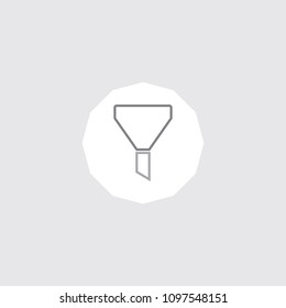 Very Attractive Editable Colored Line  Filter icon. Eps-10.