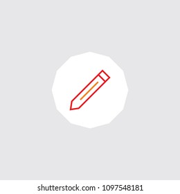 Very Attractive Editable Colored Line Pencil icon. Eps-10.