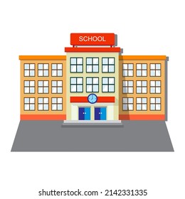 Very attractive school building vector illustration
