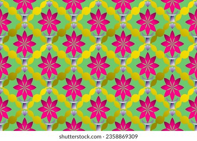 Very beautiful abstract geometric pattern. Pink floral. Design for wallpaper, background, napkin and etc.