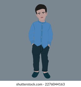 A very beautiful boy avatar vector artwork