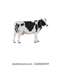 A very beautiful cow vector artwork