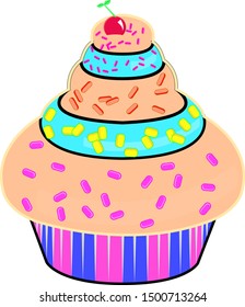 a very beautiful cupcake for your whims
