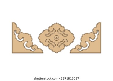 Very beautiful decorative patterns of traditional Chinese furniture