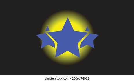 diseño de ilustración 2d muy bonito y elegante, fondo estrella