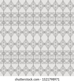 Very beautiful ethnic seamless pattern, gray and dark neutral, stylish, for backgrounds, carpets, wallpapers, clothing, wrappers, fabrics, classic and vintage vector illustrations. floral, abstract.
