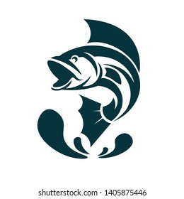 very beautiful fish logo of vector