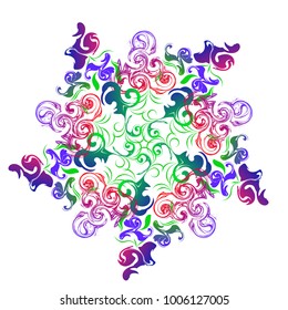 very beautiful five-pointed pattern