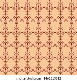 Very beautiful floral Seamless pattern, stylish, for background, carpet, wallpaper, clothing, wrapping, fabric, Vector illustration classic and vintage.