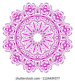 Very beautiful flower mandala. decorative vector. gold, black color. vector fantastic illustration