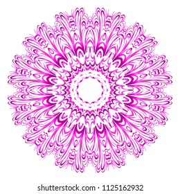 Very beautiful flower mandala. decorative vector. gold, black color. vector fantastic illustration