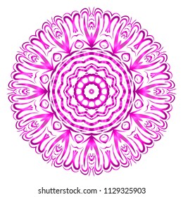 Very beautiful flower mandala. decorative vector. gold, black color. vector fantastic illustration