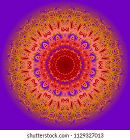 Very beautiful flower mandala. decorative vector. gold, black color. vector fantastic illustration