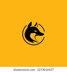 very beautiful fox animal icon logo
