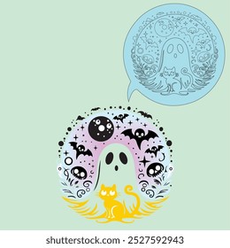 Very beautiful Halloween design vector and very suitable for Halloween event costumes