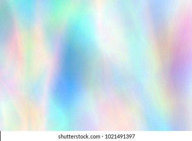 Very Beautiful Iridescent Paper. Holographic Foil. Wonderful Magic Background. Colorful Wallpaper. Rainbow Abstract Sky. Trendy Art