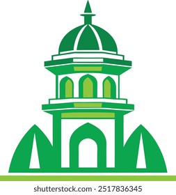 Very beautiful minaret of Vector Mosque