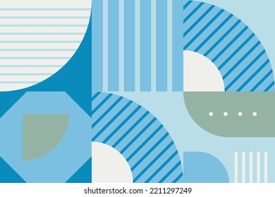 Very Beautiful Modern geometric shapes seamless pattern It consists of a polyhedron such as a circle square triangle Used in the textile industry, fabric pattern, paper, wallpaper, book cover