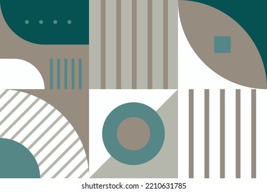 Very Beautiful Modern geometry shapes seamless pattern It consists of a polyhedron such as a circle square triangle Used in the textile industry, fabric pattern, paper, wallpaper, book cover