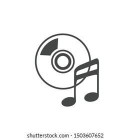 very beautiful and nice gray music icon