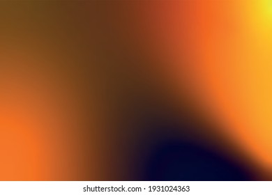 Very beautiful orange dark blue black abstract gradient background with 2 light sources left and right. Vector eps 10