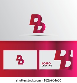 very beautiful and pretty pink b logo