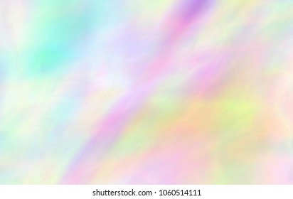 Very beautiful rainbow art. 80s, 90s background. Holographic abstraction - TRENDY colorful texture in pastel colors. Very beautiful iridescent texture. Holography foil