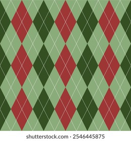 Very beautiful seamless pattern design for decorating, wallpaper, fabric, backdrop and etc. Seamless Argyle Pattern. Christmas color. Christmass day. EP3