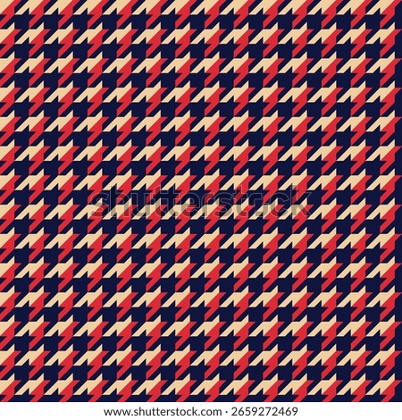 Very beautiful seamless pattern design for decorating, wallpaper, wrapping paper, fabric, backdrop and etc. Houndstooth pattern.