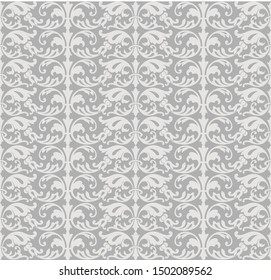 Very beautiful Seamless pattern gray and dark neutral, stylish, for backgrounds, carpets, wallpapers, clothing, wrappers, fabrics, classic and vintage vector illustrations. floral, abstract.