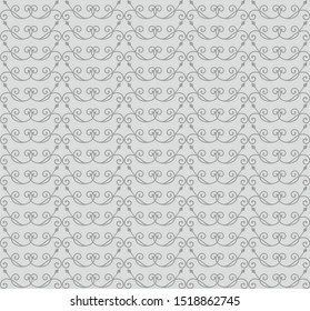 Very beautiful Seamless pattern gray and dark neutral, stylish, for backgrounds, carpets, wallpapers, clothing, wrappers, fabrics, classic and vintage vector illustrations. floral, abstract.