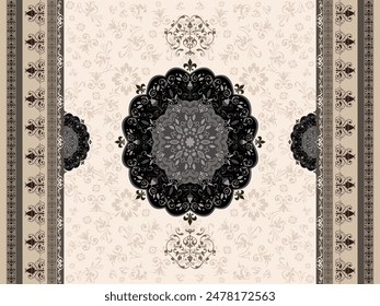 A very beautiful shape that can be used as a carpet design for the home or as a beautiful background