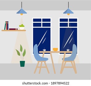 very beautiful and stylish cafe